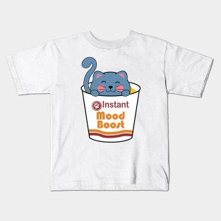 Instant Mood Boost - Kawaii Ramen Cat Kids T-Shirt